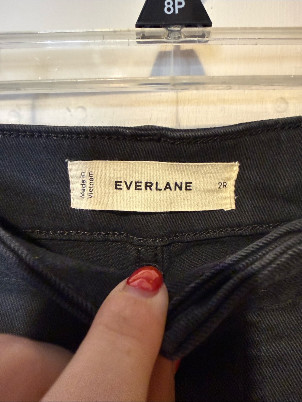 Everlane The Utility Wide-Leg Pant in Black Size 2 Regular Organic Cotton - Picture 6 of 8